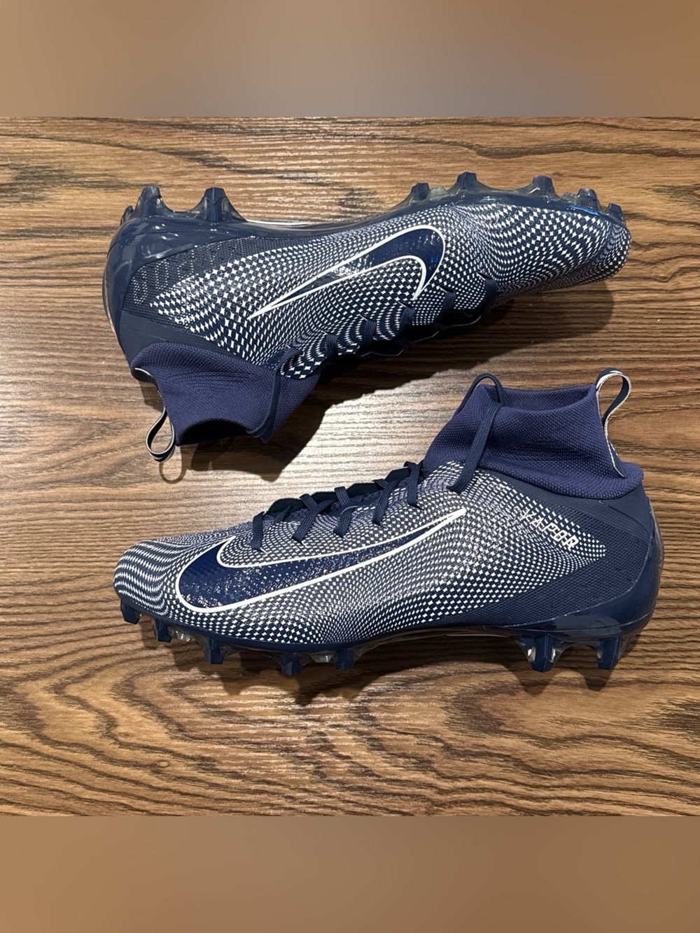 Size 13 Nike Vapor Untouchable Pro 3 Football Cleats Navy Blue White 917165-401